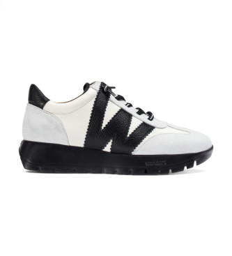 Wonders Racer Leren Sneakers Wit