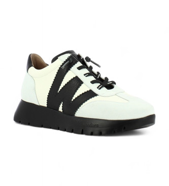 Wonders Racer Lder Sneakers hvid