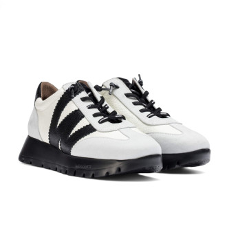 Wonders Racer Leather Sneakers white