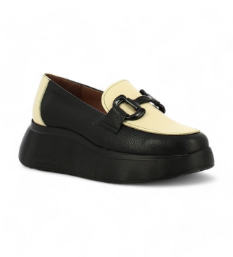 Wonders Montreal Leather Moccasins black