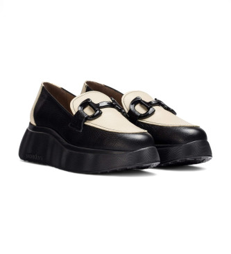 Wonders Mocasines de Piel Montreal negro