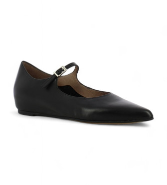 Wonders Leather Ballerinas Seul black