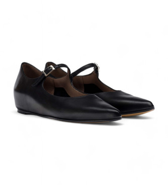 Wonders Leather Ballerinas Seul black