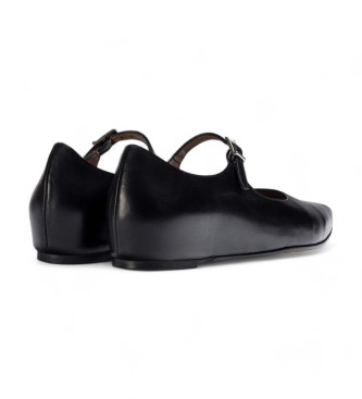 Wonders Leather Ballerinas Seul black