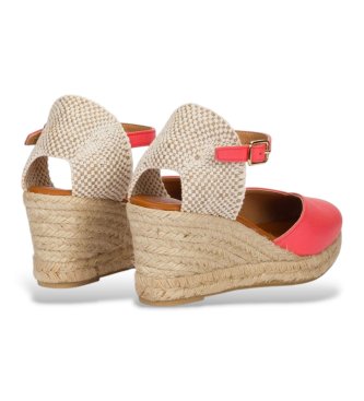 Wonders Espadrillas in pelle arancione Ena