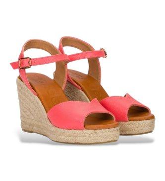 Wonders Leder Espadrilles Su orange