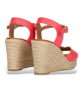Wonders Leder Espadrilles Su orange