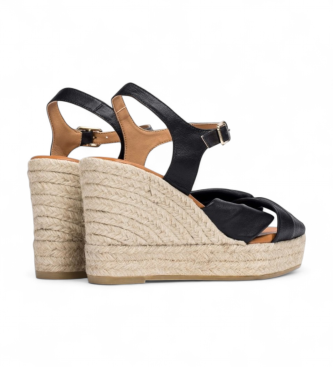 Wonders Alpargatas de Piel Anakena negro