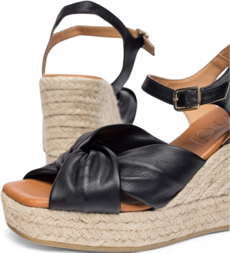 Wonders Alpargatas de Piel Anakena negro