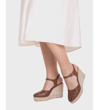 Wonders Espadrilles PILAR 05 Marron Marron