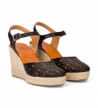 Wonders Alpargatas de Piel Pilar 05 negro