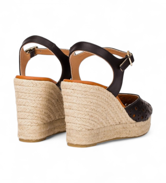 Wonders Alpargatas de Piel Pilar 05 negro