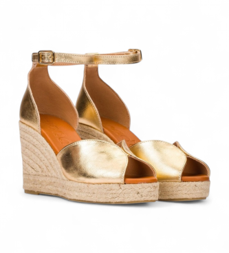 Wonders Alpargatas de Piel Pilar 09 dorado