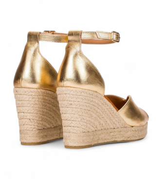 Wonders Alpargatas de Piel Pilar 09 dorado