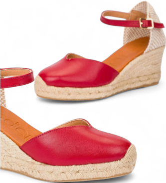 Wonders Alpargatas de Piel Sinai 85 rojo