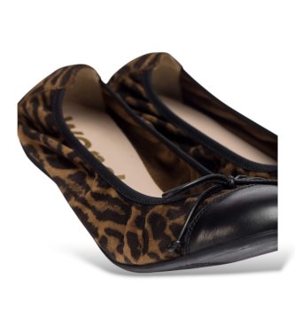 Wonders Bailarinas de Piel Kalmar marron