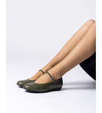 Wonders Bailarinas de Piel Bo 60 Verde