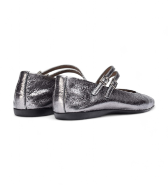 Wonders Ballerines en cuir Eider argent