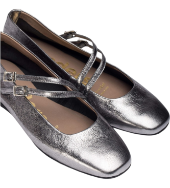 Wonders Bailarinas de Piel Eider plateado