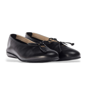 Wonders Ballerines en cuir noir Celestina