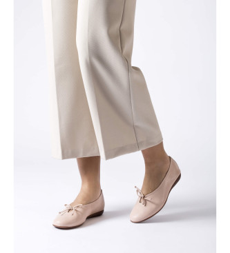 Wonders Ballerines en cuir nude Celestina