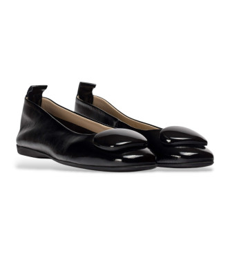 Wonders Ballerines en cuir Fei noir