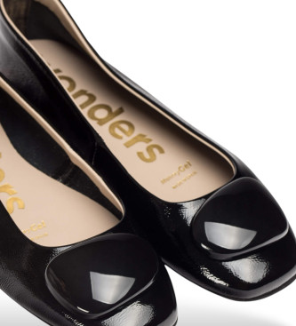 Wonders Fei ballerinas de couro preto