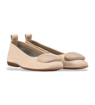 Wonders Ballerines Fei en cuir nude