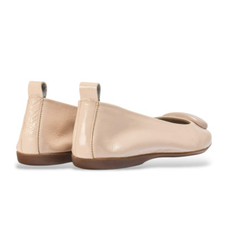 Wonders Ballerines Fei en cuir nude