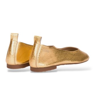 Wonders Ballerina i læder Lulu 01 guld