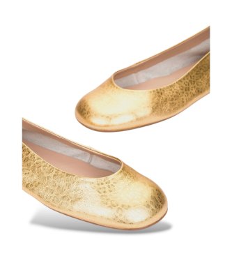Wonders Ballerina i læder Lulu 01 guld