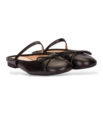 Wonders Bailarinas de Piel Lulu 02 Negro