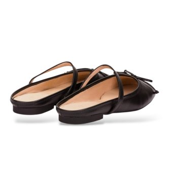 Wonders Bailarinas de Piel Lulu 02 Negro