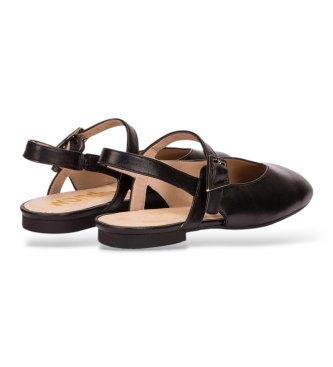 Wonders Ballerinaskor i Skinn Lulu 03 Svart