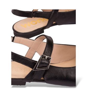 Wonders Ballerinaskor i Skinn Lulu 03 Svart