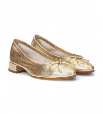 Wonders Bailarinas de Piel Evow 01 dorado