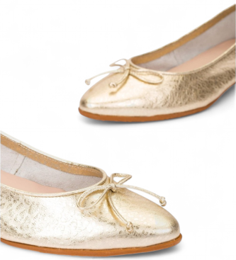 Wonders Bailarinas de Piel Evow 01 dorado