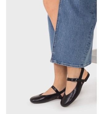 Wonders Ballerinaskor i Skinn Lulu 03 Svart