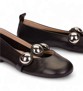 Wonders Bailarinas de Piel Lulu 04 negro