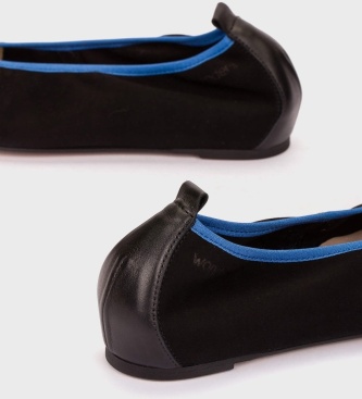 Wonders Ballerines en cuir Triana 32 Noir