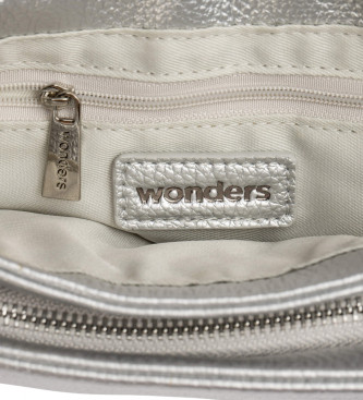 Wonders Bolsa de ombro Cora prateada