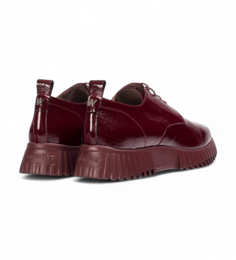 Wonders Flexfly 01 chaussures en cuir bordeaux
