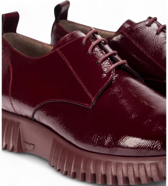Wonders Flexfly 01 chaussures en cuir bordeaux
