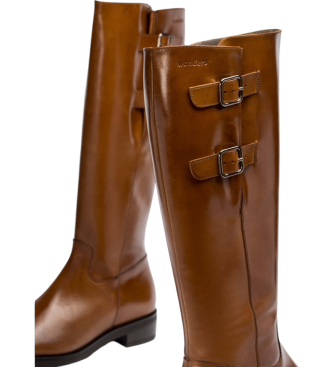 Wonders Botas de Piel Double marrn