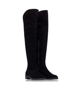 Wonders Bottes en Cuir Codigree 89 Noir