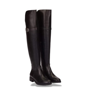 Wonders Bottes en Cuir Codigree 90 Noir