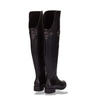 Wonders Bottes en Cuir Codigree 90 Noir