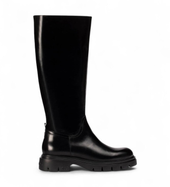 Wonders Bottes en cuir Bones 04 noir