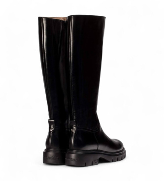 Wonders Bottes en cuir Bones 04 noir