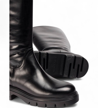 Wonders Bottes en cuir Bones 04 noir